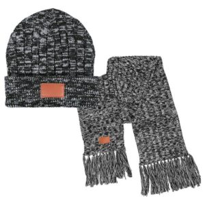 Leeman 2-in-1 Heathered Knit Winter Set